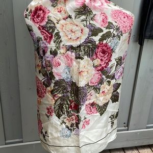 Club 7 Echo Floral Silk Scarf